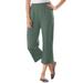 Plus Size Women's 7-Day Knit Capri by Woman Within in Pine (Size 3X) Pants