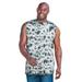 Men's Big & Tall Shrink-Less™ Lightweight Muscle T-Shirt by KingSize in Steel Marble (Size XL)