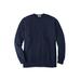 Men's Big & Tall Liberty Blues™ Crewneck Cable Knit Sweater by Liberty Blues in Heather Navy (Size 2XL)