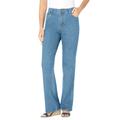 Plus Size Women's Bootcut Stretch Jean by Woman Within in Light Wash Sanded (Size 12 W)