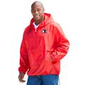 Men's Big & Tall Champion® Hooded Lightweight Anorak Jacket' by Champion in Red (Size 2XLT)