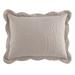Lily Damask Embossed Sham by BrylaneHome in Khaki (Size KING) Pillow