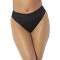 Plus Size Women's High Leg Swim Brief by Swimsuits For All in Black (Size 24)