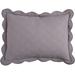 Florence Sham by BrylaneHome in Gray (Size STAND) Pillow