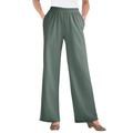 Plus Size Women's 7-Day Knit Wide-Leg Pant by Woman Within in Pine (Size 1X)