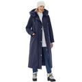 Plus Size Women's Long Hooded Down Microfiber Parka by Woman Within in Navy (Size 5X) Coat