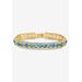 Women's Gold Tone Tennis Bracelet (10mm), Round Birthstones and Crystal, 7" by PalmBeach Jewelry in March