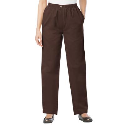 Plus Size Women's 7-Day Straight-Leg Denim Jean by Woman Within in Chocolate (Size 32 T) Pant