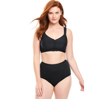 Plus Size Women's Stay-Cool Wireless Posture Bra by Comfort Choice in Black (Size 44 DDD)