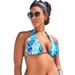 Plus Size Women's Elite Triangle Bikini Top by Swimsuits For All in Tie Dye (Size 12)