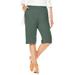 Plus Size Women's 7-Day Knit Bermuda Shorts by Woman Within in Pine (Size 5X)