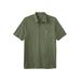 Men's Big & Tall Heavyweight Jersey Polo Shirt by KingSize in Heather Moss (Size XL)