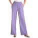 Plus Size Women's 7-Day Knit Wide-Leg Pant by Woman Within in Soft Iris (Size 5X)