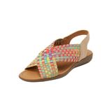 Wide Width Women's The Celestia Sling Sandal by Comfortview in Multi Pastel (Size 8 1/2 W)