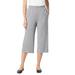 Plus Size Women's 7-Day Knit Culotte by Woman Within in Medium Heather Grey (Size 34/36) Pants