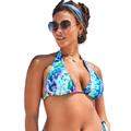 Plus Size Women's Elite Triangle Bikini Top by Swimsuits For All in Tie Dye (Size 8)