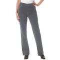 Plus Size Women's Stretch Corduroy Bootcut Jean by Woman Within in Gunmetal (Size 28 W)