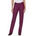 Plus Size Women's Straight-Leg Stretch Jean by Woman Within in Deep Claret (Size 38 T)