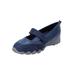 Extra Wide Width Women's CV Sport Basil Sneaker by Comfortview in Navy (Size 10 1/2 WW)