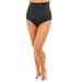 Plus Size Women's High-Waist Swim Brief with Tummy Control by Swim 365 in Black (Size 14) Swimsuit Bottoms