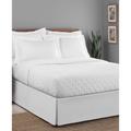 Luxury Hotel Classic Tailored 14" Drop White Bed Skirt by Levinsohn Textiles in White (Size CALKNG)