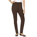 Plus Size Women's Fineline Denim Jegging by Woman Within in Chocolate (Size 18 T)