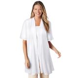 Plus Size Women's Lightweight Open Front Cardigan by Woman Within in White (Size 6X) Sweater