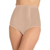 Plus Size Women's High-Waisted Power Mesh Firm Control Shaping Brief by Secret Solutions in Nude (Size 2X) Shapewear