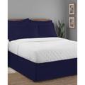 Luxury Hotel Classic Tailored 14" Drop Navy Bed Skirt by Levinsohn Textiles in Navy (Size TWIN)