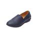 Extra Wide Width Women's The Amelia Flat by Comfortview in Navy (Size 10 1/2 WW)