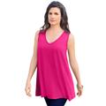 Plus Size Women's Swing Ultimate Tank by Roaman's in Vivid Pink (Size 42/44) Top