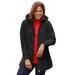 Plus Size Women's Fleece Hooded Jacket by Woman Within in Black (Size 34/36)