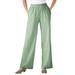 Plus Size Women's 7-Day Knit Wide-Leg Pant by Woman Within in Sage (Size 1X)