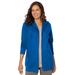 Plus Size Women's Better Fleece Zip-Front Hoodie by Woman Within in Bright Cobalt (Size 1X)