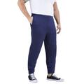 Men's Big & Tall Jersey Jogger Pants by KingSize in Navy (Size 9XL)