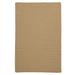 Simple Home Solid Rug by Colonial Mills in Sand (Size 2'W X 10'L)