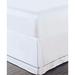 Luxury Hotel Hemstitch White 14" Drop Bed Skirt by Levinsohn Textiles in White (Size KING)
