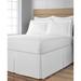 Space Maker Extra-Long 21" Drop Length White Bed Skirt by Levinsohn Textiles in White (Size KING)