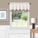 Wide Width Westport Window Curtain Tier Pair and Valance Set by Achim Home Décor in Taupe (Size 58" W 36" L)
