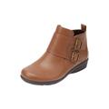 Extra Wide Width Women's The Amberly Shootie by Comfortview in Brown (Size 8 WW)