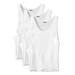 Men's Big & Tall Ribbed Cotton Tank Undershirt, 3-Pack by KingSize in White (Size 7XL)