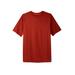 Men's Big & Tall Heavyweight Jersey Crewneck T-Shirt by Boulder Creek in Desert Red (Size XL)