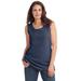 Plus Size Women's Perfect Scoopneck Tank by Woman Within in Navy (Size 6X) Top