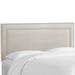 Velvet Nail Button Border Headboard by Skyline Furniture in Velvet Pearl (Size CALKNG)