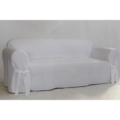 Twill 1-Pc. Slipcover by Classic Slipcovers in Whi...