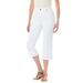 Plus Size Women's Capri Stretch Jean by Woman Within in White (Size 44 WP)