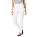 Plus Size Women's Flex Fit Pull On Slim Denim Jean by Woman Within in White (Size 20 W)