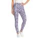 Plus Size Women's Stretch Cotton Printed Legging by Woman Within in Navy Happy Ditsy (Size 2X)