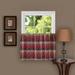 Wide Width Harvard Window Curtain Tier Pair by Achim Home Décor in Burgundy (Size 57" W 24" L)