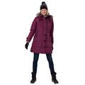 Plus Size Women's Heathered Down Puffer Coat by Woman Within in Heather Deep Claret (Size 24 W)